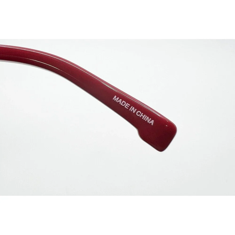 Lacoste Kids Eyeglasses L3106 615 Red Rectangle Full Rim Metal Frame 49-15